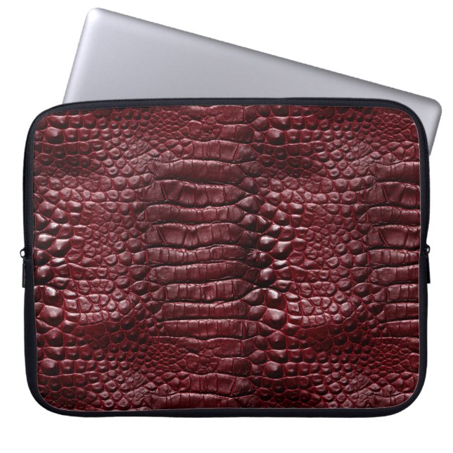 Krokodilmuster Laptop Hülle 15" Laptopschutzhülle (Vorderseite)