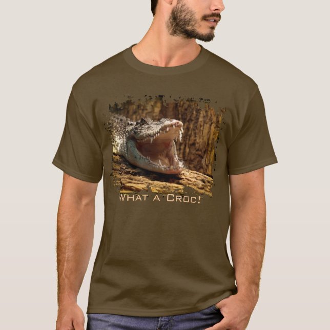 Krokodilzähne, Alligator, Reptilien, Wildtiere T-Shirt (Vorderseite)