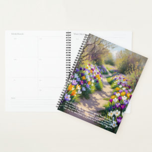 Krokus-Symbolik-Kalender Planer