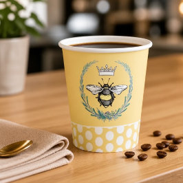 Kronbiene | Honey Polka Dot Paper Cups Pappbecher