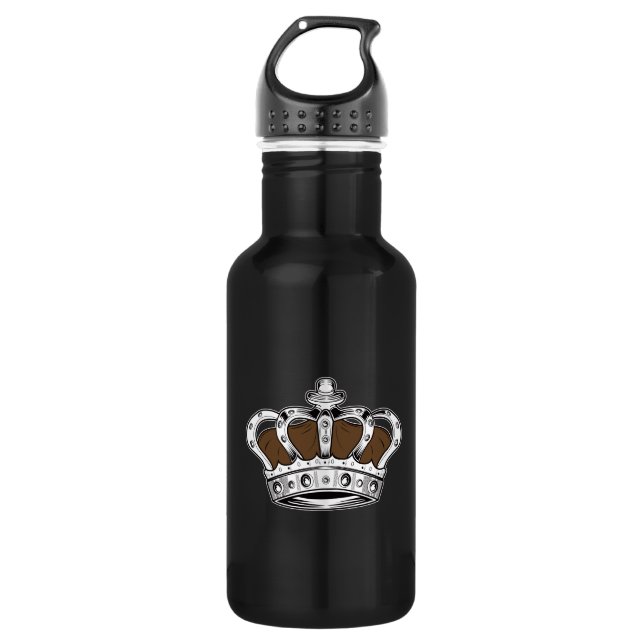 Krone - braun edelstahlflasche (Vorderseite)