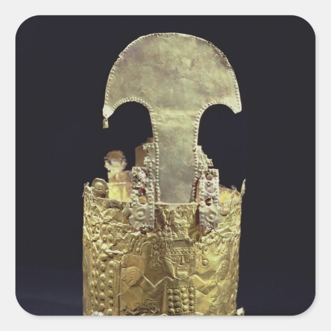 Krone, Chimu Quadratischer Aufkleber (Vorderseite)