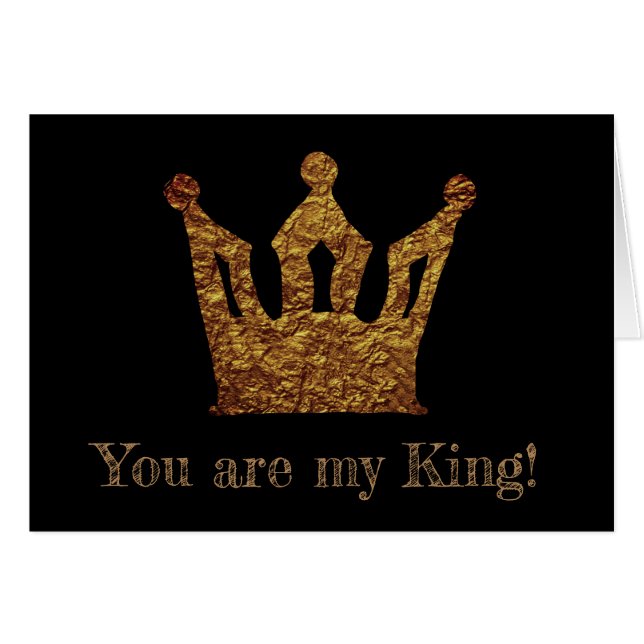 Krone der Gold-Postkarte (Vorderseite (Horizontal))