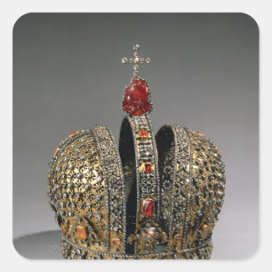 Krone der Kaiserin Quadratischer Aufkleber