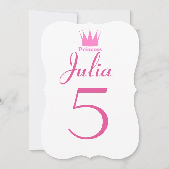 Krone der Prinzessin Einladung (Vorderseite)