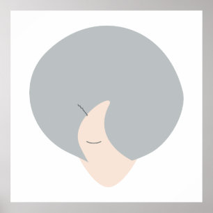 Krone der Weisheit   Moderne Minimalistische Fraue Poster