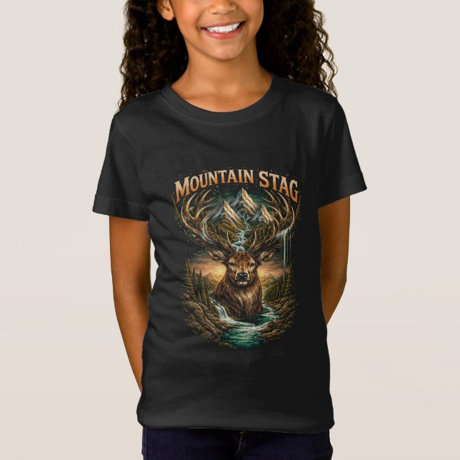 Krone des Berghirsches T-Shirt (Vorderseite)