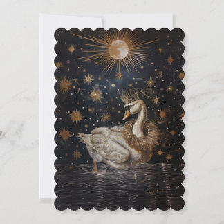 Krone - flache Einladung 12,7 cm x 17,8 cm