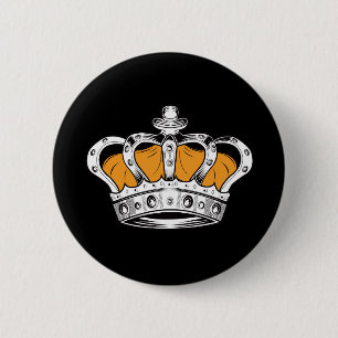 Krone - Gelb Button