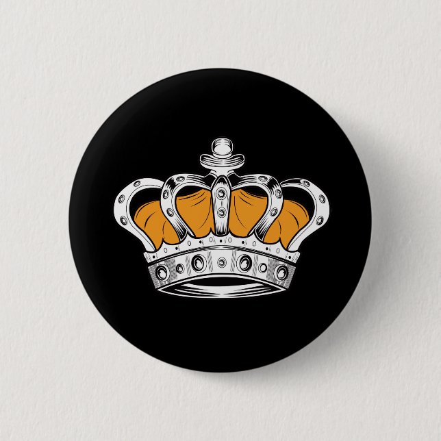 Krone - Gelb Button (Vorderseite)