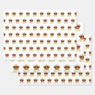 Krone Geschenkpapier Set