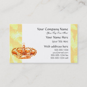 Krone in Gold Visitenkarte