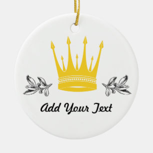 Krone Keramikornament