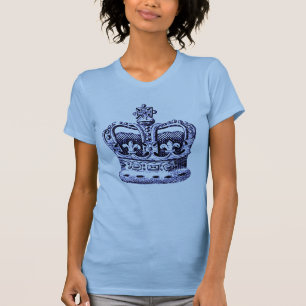 KRONE MIT LILIE UND KREUZ-DRUCK T-Shirt