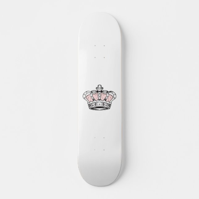 Krone - PInk Skateboard (Vorne)
