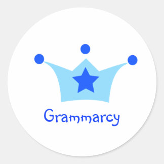 Krone Runder Aufkleber