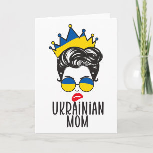 Krone Ukrainische Mutter Ukraine Unordentlicher Kn Karte