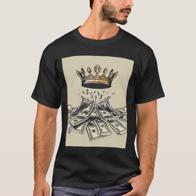 Krone und Währung - Power der VermögensIllustratio T-Shirt (Vorderseite)