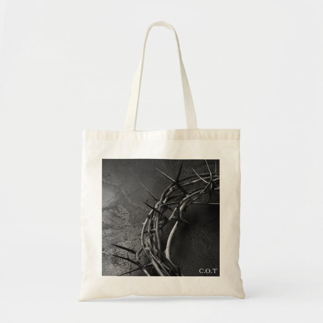 Krone von Thorns Christlich Tote Bag Tragetasche (Vorne)