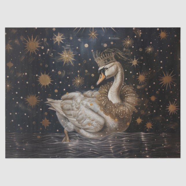 Krone - Zierpapier für Ölgemälde Seidenpapier (Vorderseite)