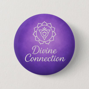 Kronen-Chakra Spirituelle Energie Göttliche Verbin Button