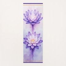 Kronen-Chakra-Yoga-Matte – Violette Lotus-Energie-