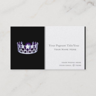 Kronen-Gewohnheits-Visitenkarten Art Fräuleins US Visitenkarte