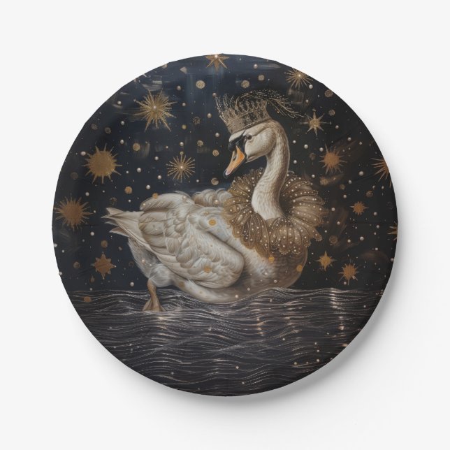 Kronen - Rundpapier-Teller Pappteller (Vorderseite)