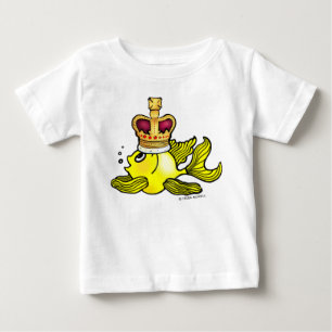 Krönen Sie Fische ~ lustigen niedlichen Baby T-shirt