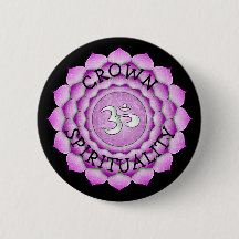KRONEN-SPIRITUALITÄT LILA Chi Chakra Knopf