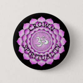 KRONEN-SPIRITUALITÄT LILA Chi Chakra Knopf Button