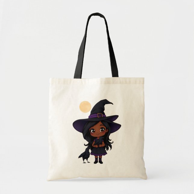 Kronen über Halloween Tragetasche (Vorne)
