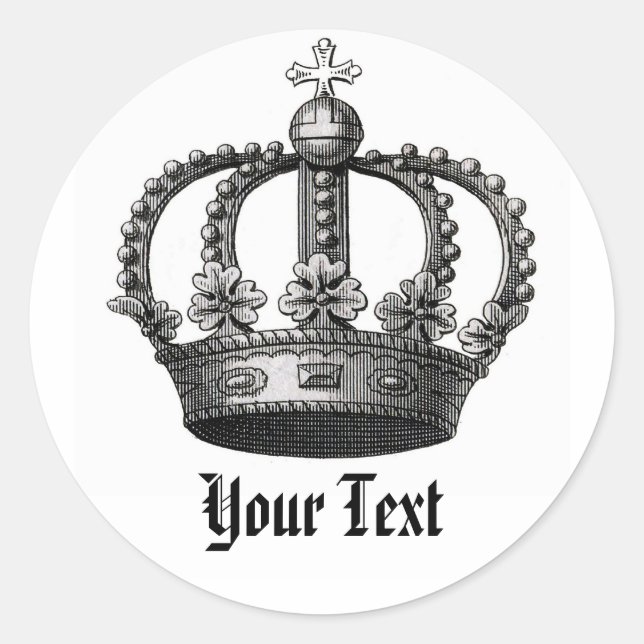 Kronen-Umschlag Aufkleber (Vorderseite)