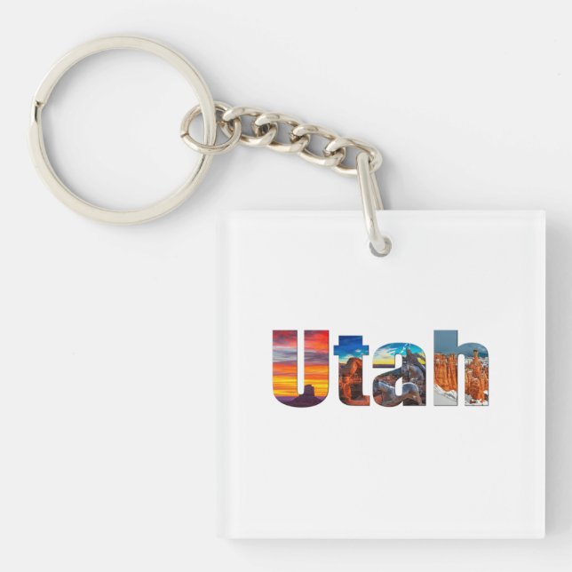Kronen von Utah Schlüsselanhänger (Vorderseite)