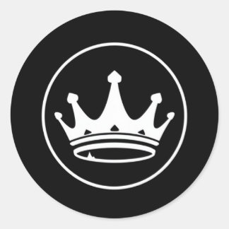 Kronenaufkleber Runder Aufkleber