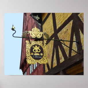 Kronenbrezel mit Kupiden Poster