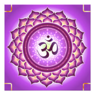 Kronenchakra-Musterdesign Fotodruck