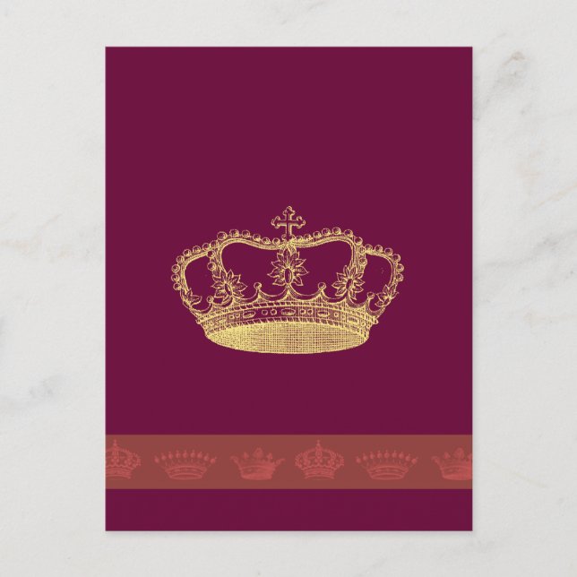 Kronendesigns Postkarte (Vorderseite)