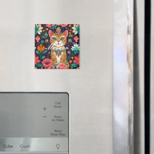 Kronenkatze Magnet