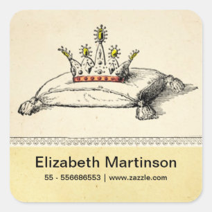 Kronenkleber Quadratischer Aufkleber