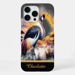 Kronenkranich steht majestätisch iPhone 16 pro max hülle