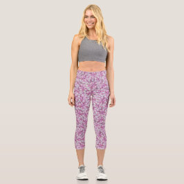 Kronenmuster Nahtloses Muster Capri Leggings