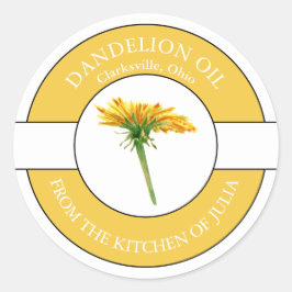 Kronenöllabel Runder Aufkleber