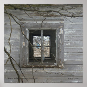 Kronenpunkt im Barnfenster Poster