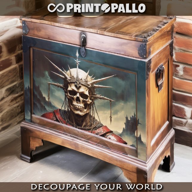 Kronenschädel in Rüstung - Seidenpapier (Von Creator hochgeladen)