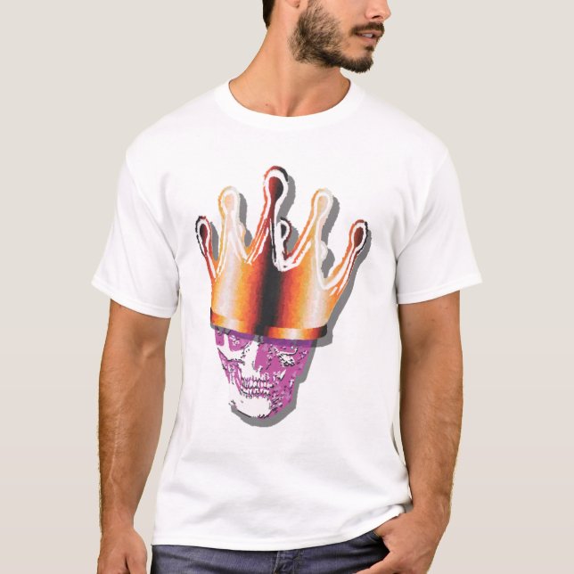 Kronenschädel, Lila Multi T-Shirt (Vorderseite)