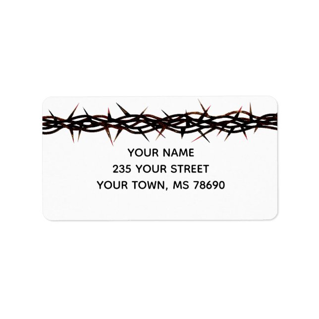 Kronenschild Adressaufkleber (Vorne)