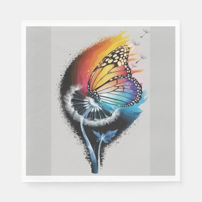 Kronenschmetterling Serviette (Vorderseite)