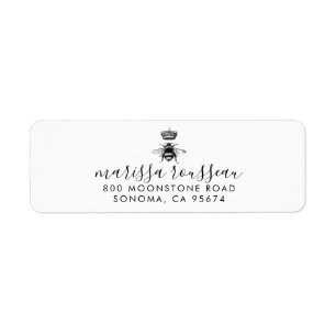 Kronenschrift für das Queen Bee Logo