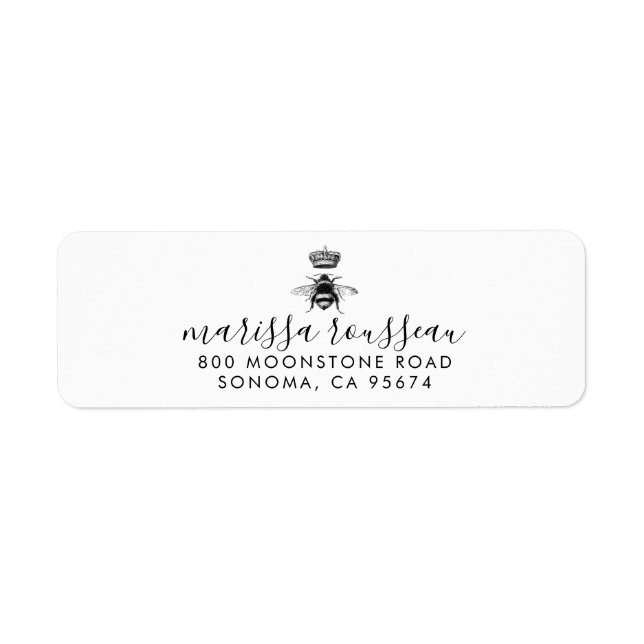 Kronenschrift für das Queen Bee Logo (Vorne)